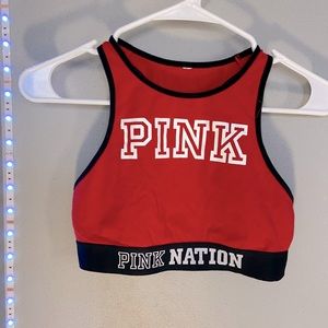 PINK Victoria’s Secret Logo Sports Bra